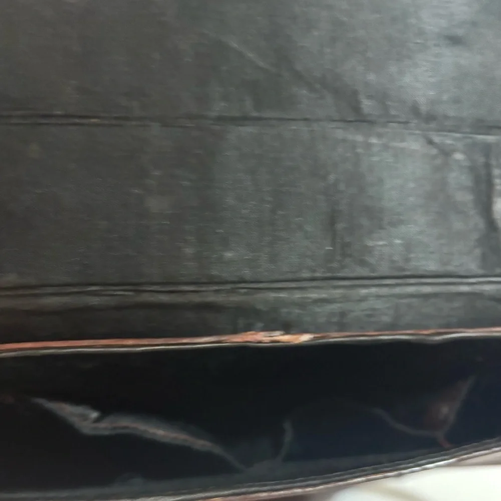 Vintage handmade Brown Leather Crossbody Bag